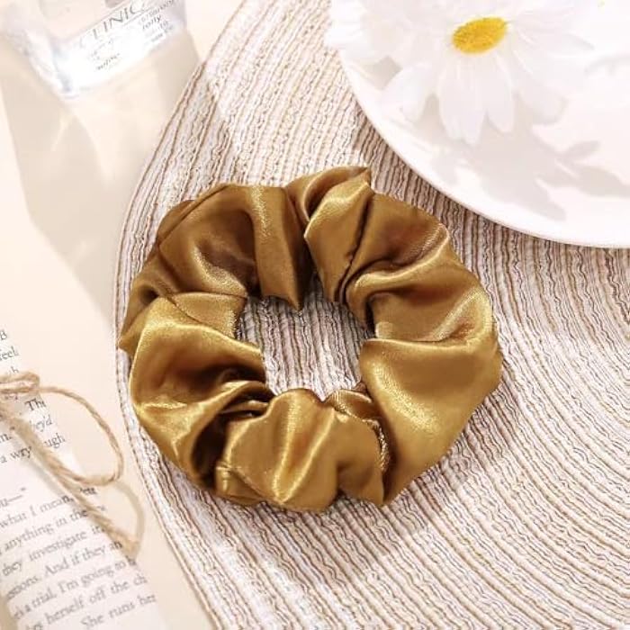 6 Pieces Soft Satin Hair Eraser Set for Women Girls Soft Hair Eraser Set Anti Tangle Elasticity Perfect Hold Silky Touch Elegant - Image 3